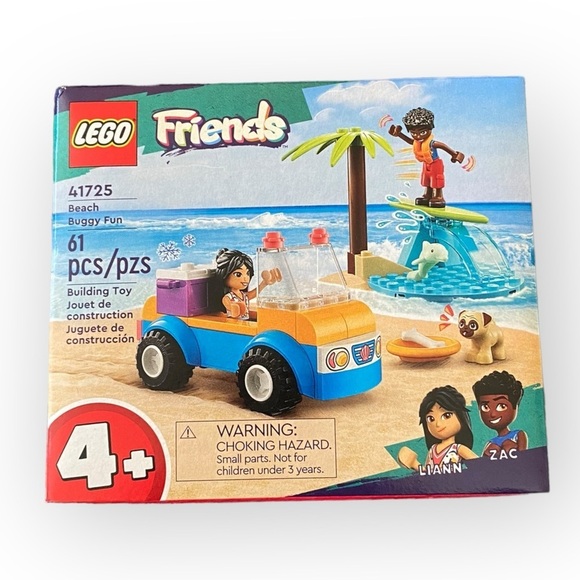 LEGO Friends 41725 Beach Buggy Fun Building Block Set Mini Figures NEW - Picture 1 of 2